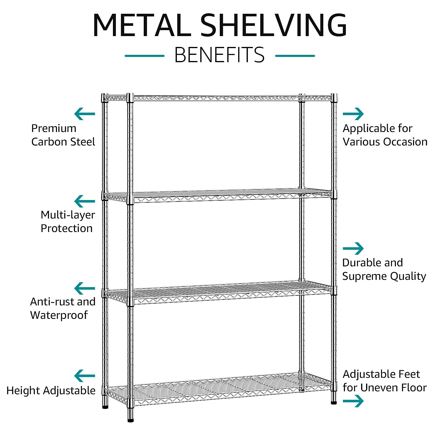 IZEUK shelving in garage storing tools and bins for space-saving benefit