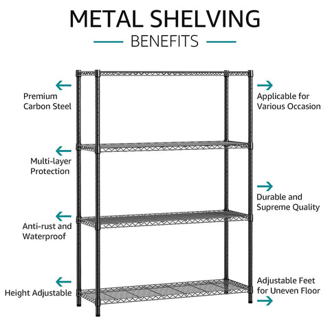 IZEUK shelving in garage storing tools and bins to maximize workshop organization