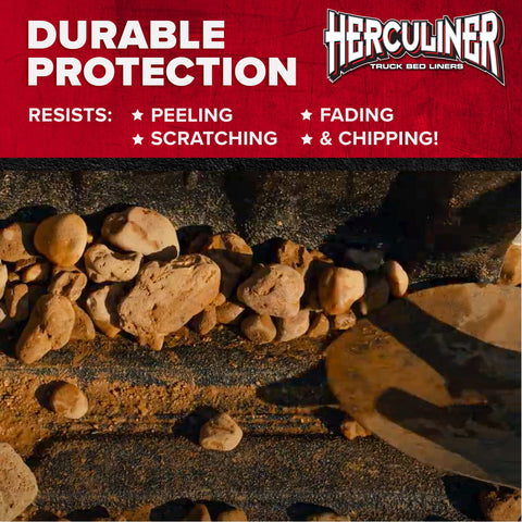J-B Weld Herculiner close-up texture displaying skid-resistant finish advantage