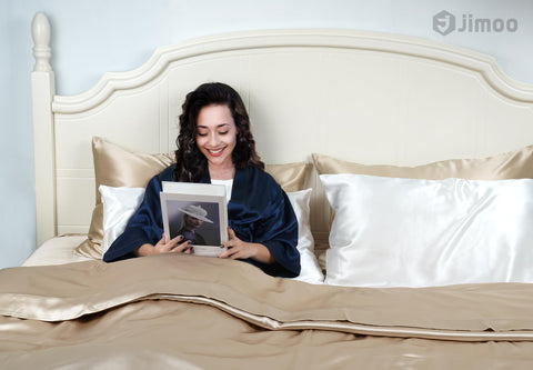 J JIMOO hidden zipper detail with neat closure for secure pillow fit and tidy look