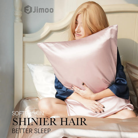 J JIMOO hidden zipper detail preserves a seamless look and secures pillow all night