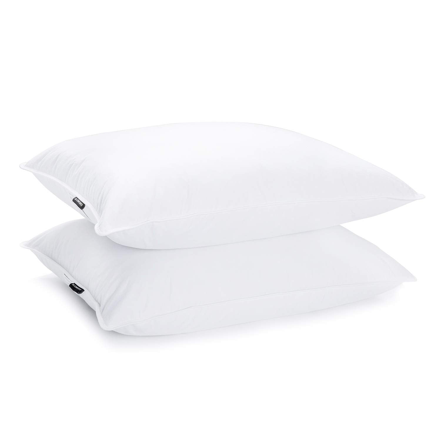 JA COMFORTS front packaging showing two white pillows offering plush comfort