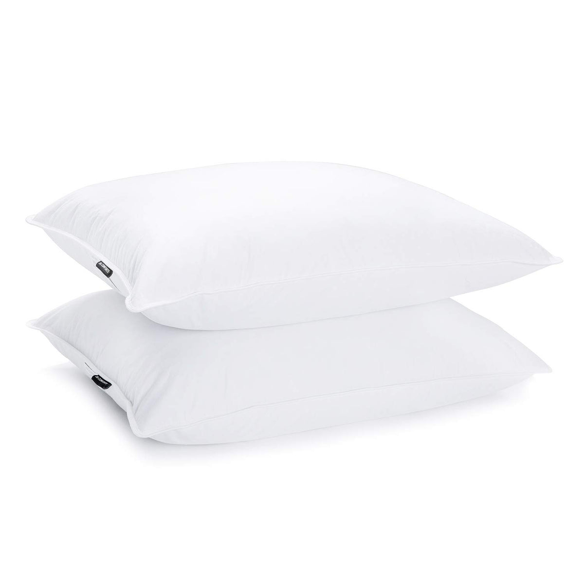 JA COMFORTS front packaging showing two white pillows offering plush comfort