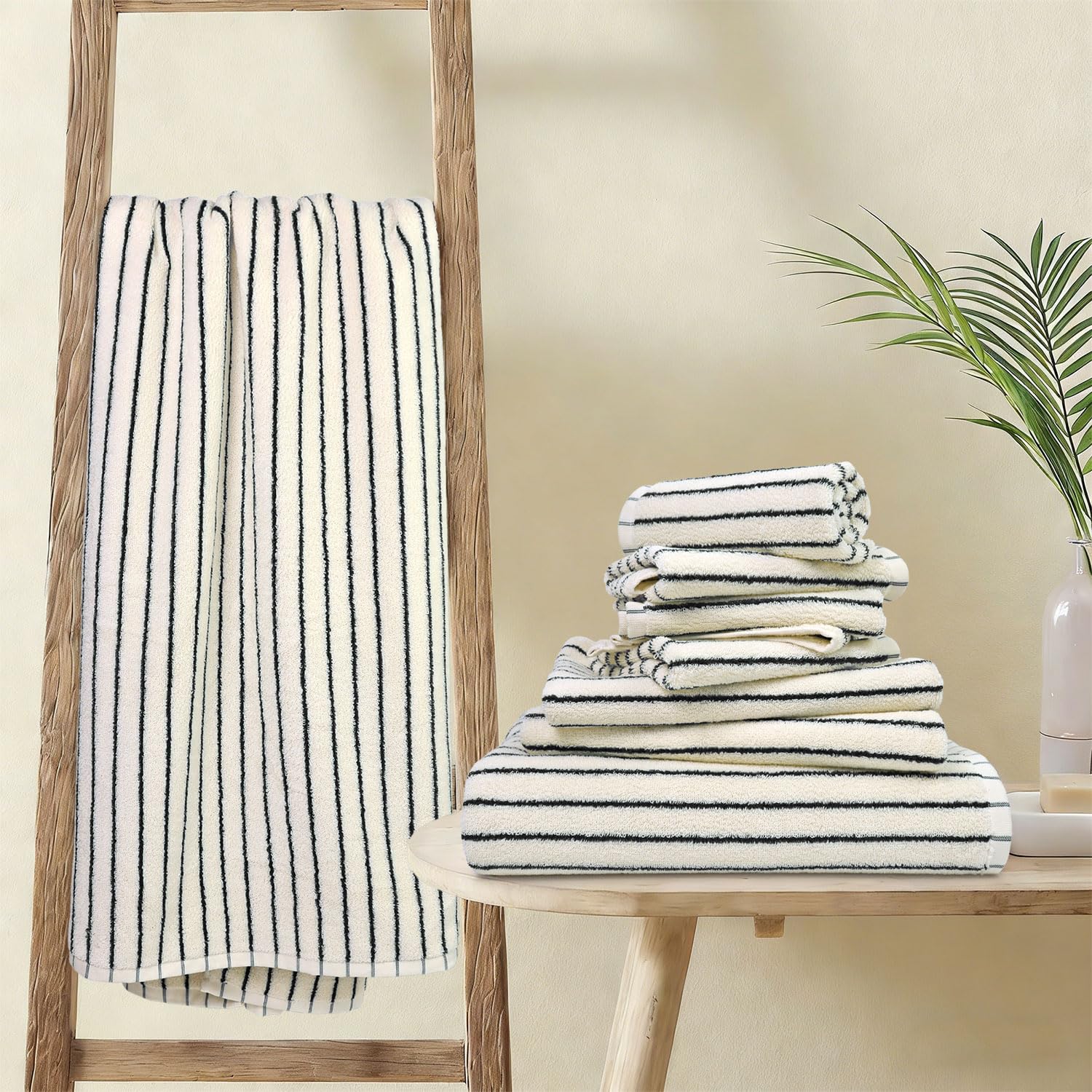 Jacquotha towel set in gift box presenting ready-to-gift convenience and aesthetic benefit
