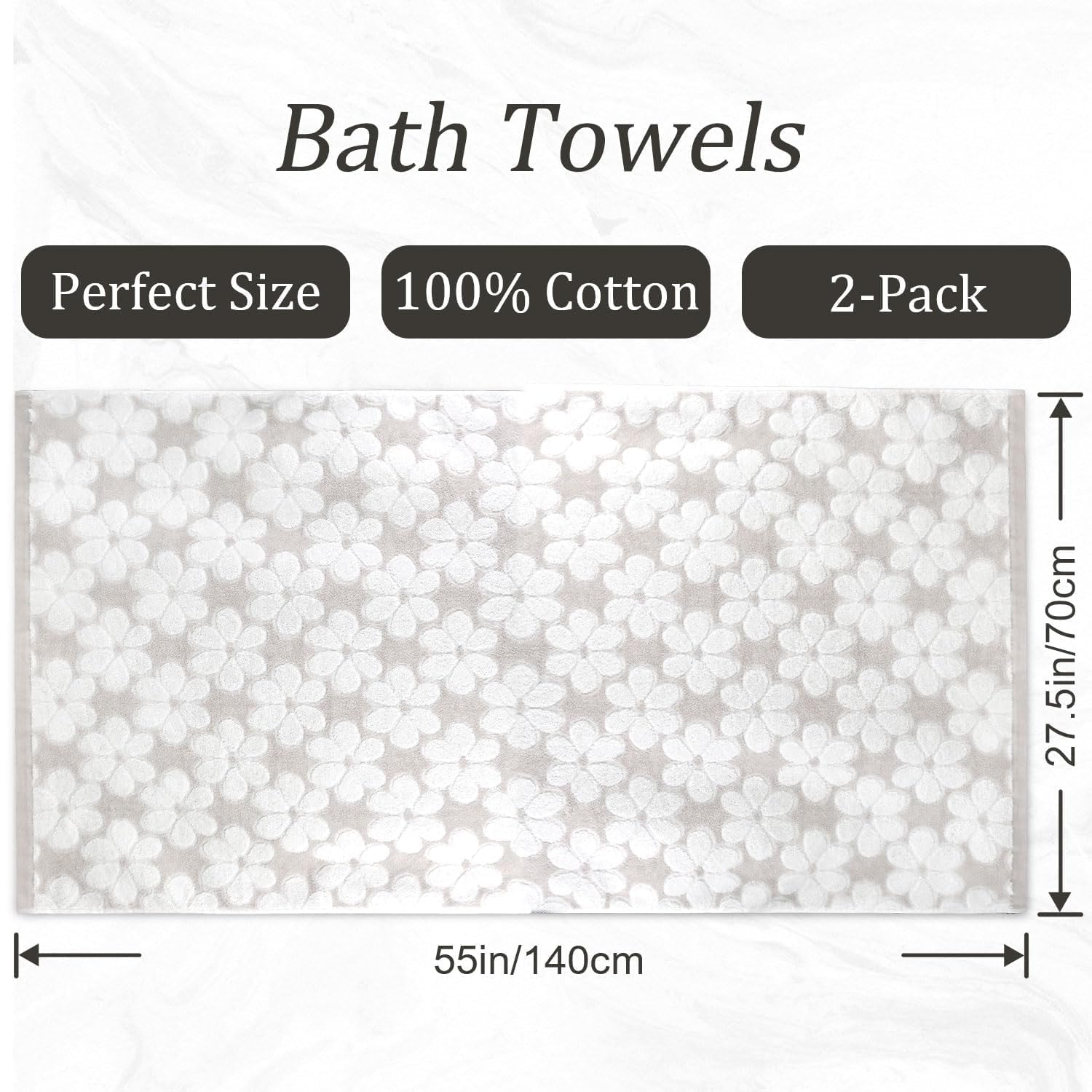 Jacquotha towels in gift packaging presenting attractive presentable set