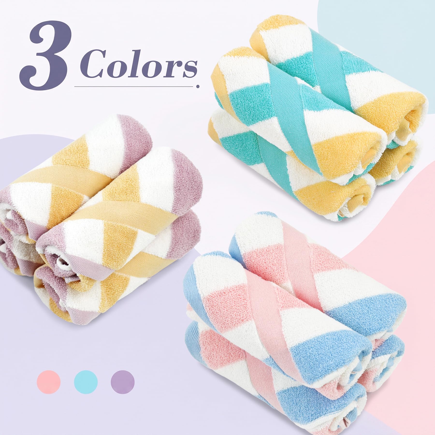 Jacquotha stacked towels highlighting thickness and neat storage, space-saving benefit