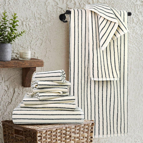 Jacquotha close-up of towel weave highlighting soft texture and absorbent benefit