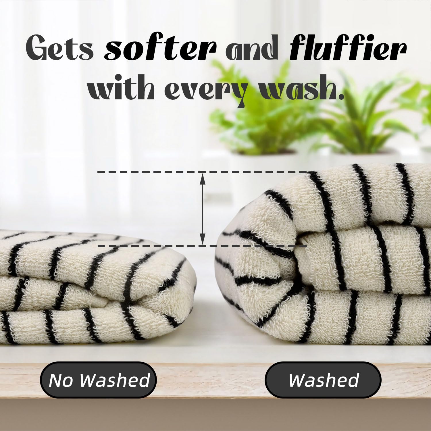 Jacquotha towels hanging outdoors illustrating lightweight quick-dry performance benefit