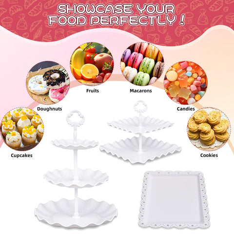 Jaevorite dessert trays arranged with assorted sweets illustrating organized presentation