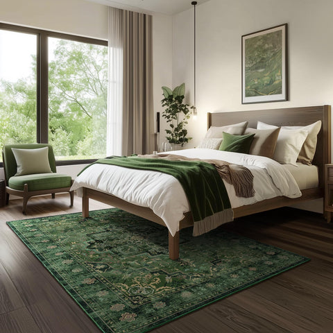 Jainmy rug placed in living room to show styling and room anchoring