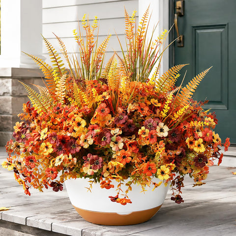 JAKY-Global front packaging showing full 20-stem autumn display benefit: seasonal curb appeal