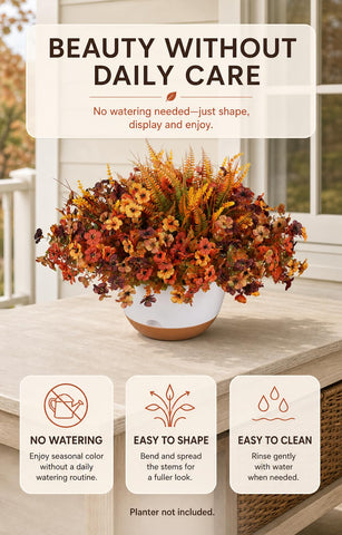 JAKY-Global planted arrangement on a porch delivering instant warm fall welcome