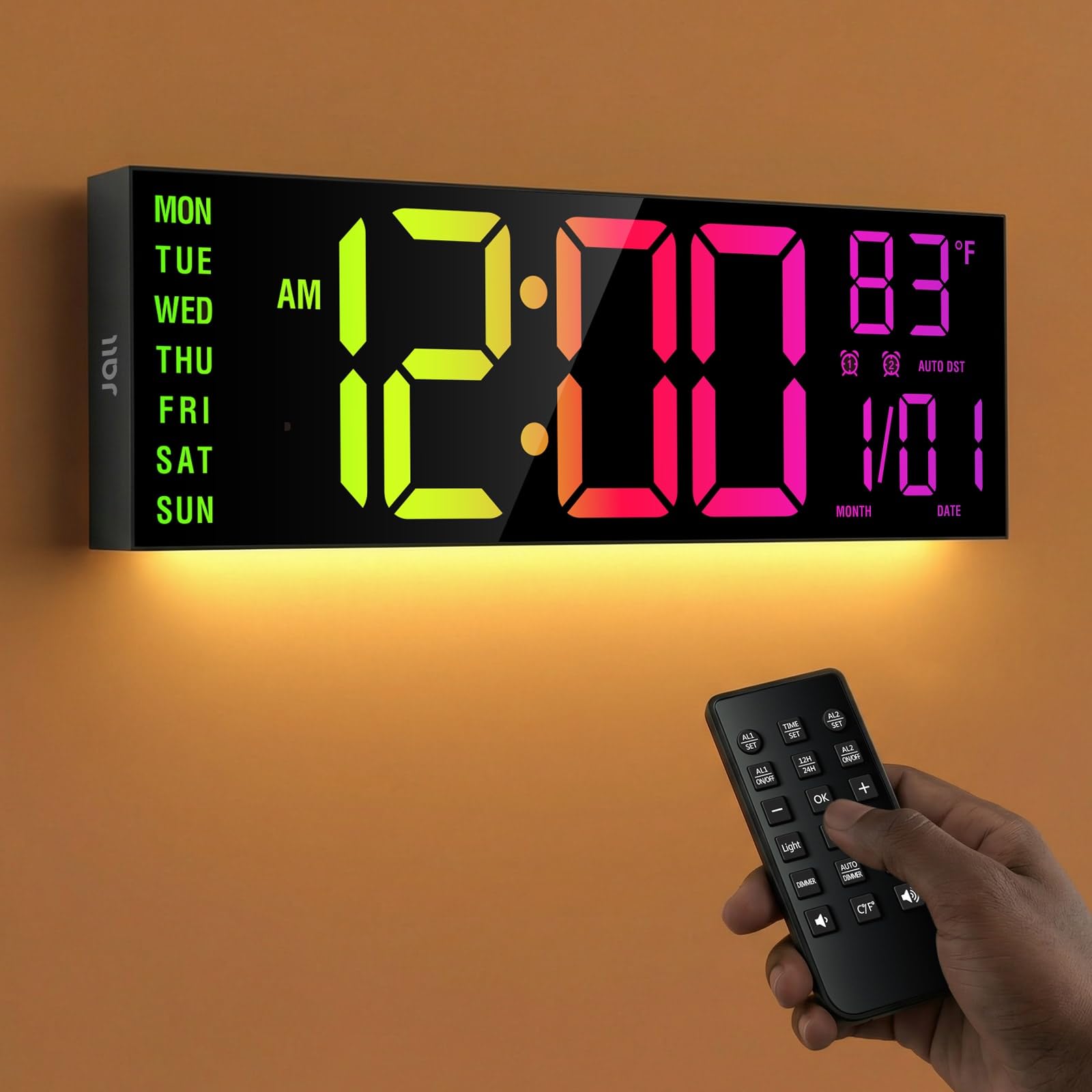 JALL front display showing clear large digits and quick readability advantage