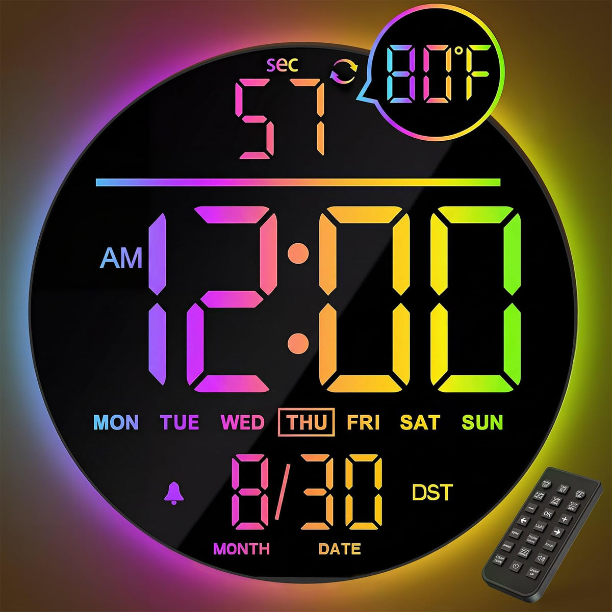 JALL front view large display showing clear time and vibrant color for visibility