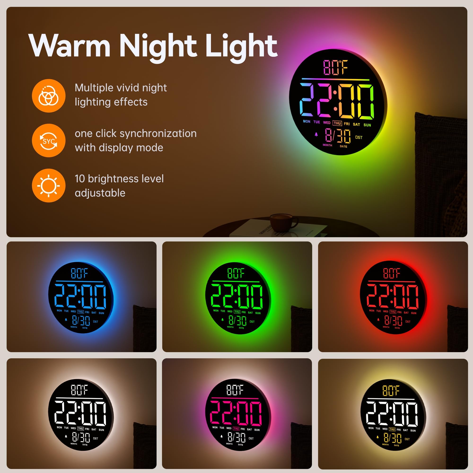 JALL screen showing temperature and date for quick environmental info