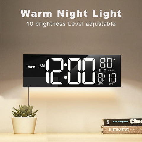 JALL wall-mounted in living room showing large, readable display
