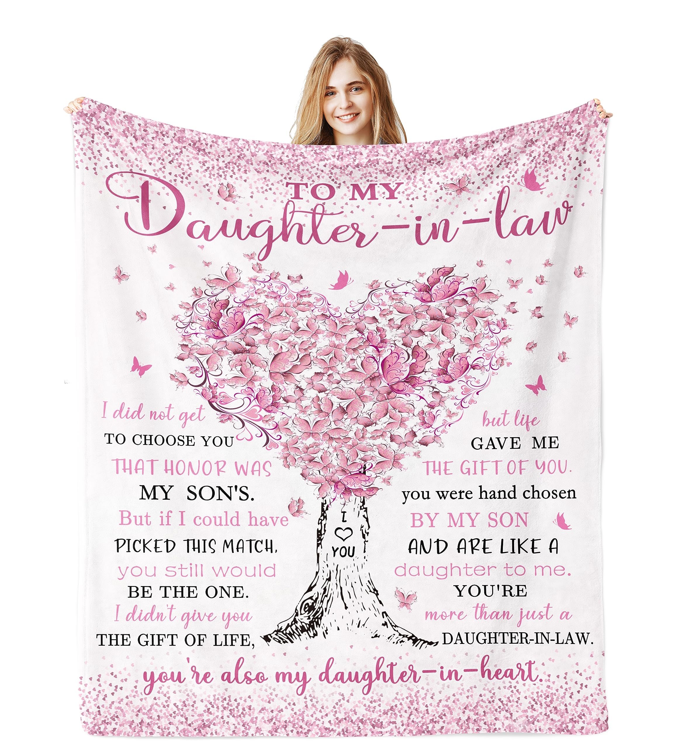 Jamfind front view blanket showing full design and heartfelt message
