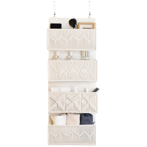 janebeauties front view over door organizer showing tidy pockets and boho style benefit