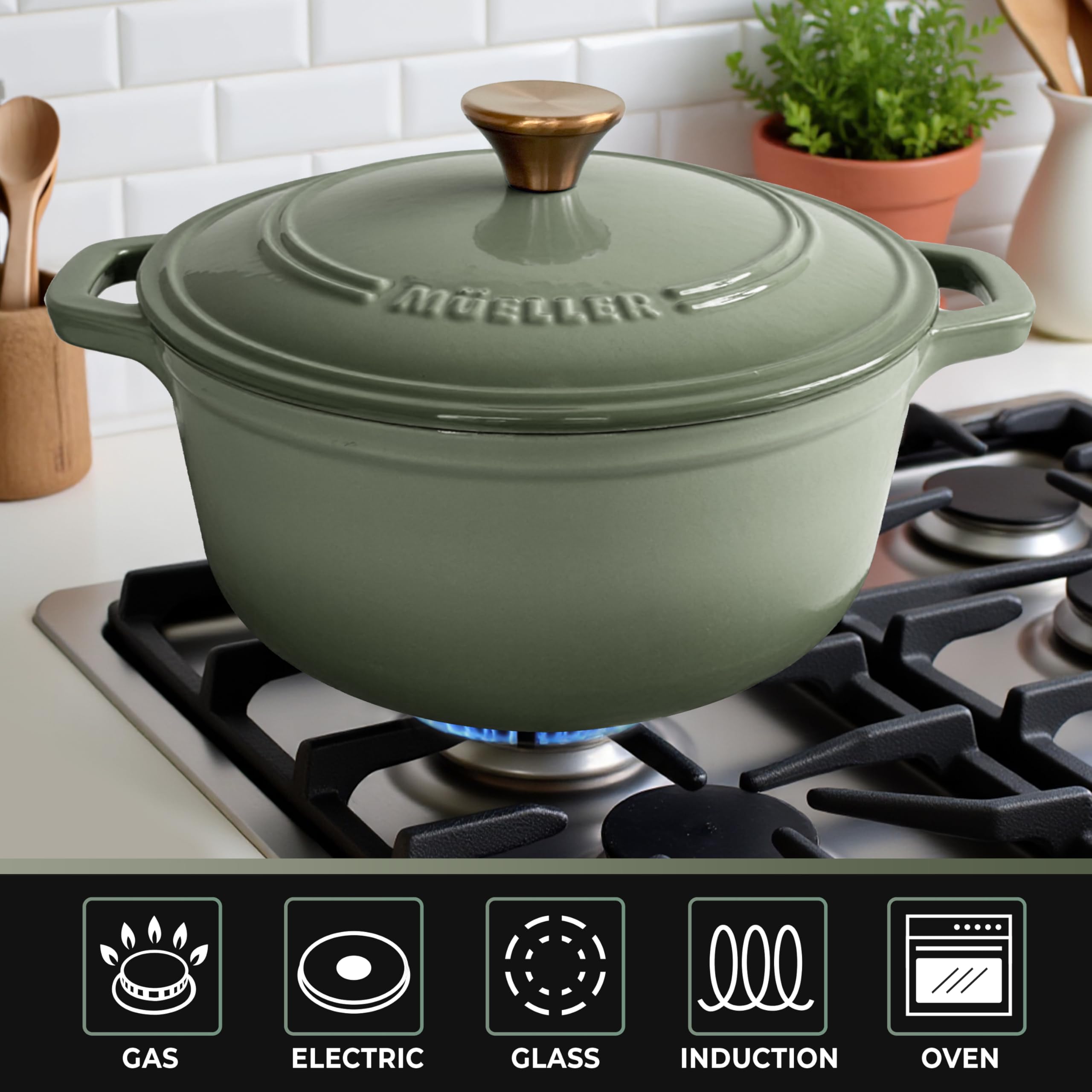 JANSKA MUELLER oven-to-table presentation demonstrating attractive serving straight from oven