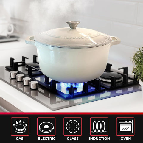 JANSKA MÜELLERHOME searing on stovetop illustrating even heat distribution benefit