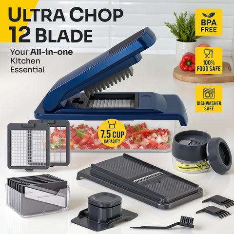 JANSKA UltraChop blades array overhead highlighting multiple blade options for varied cuts