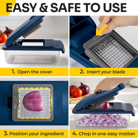 JANSKA UltraChop non-slip base and lock detail ensuring stable, safe chopping every time