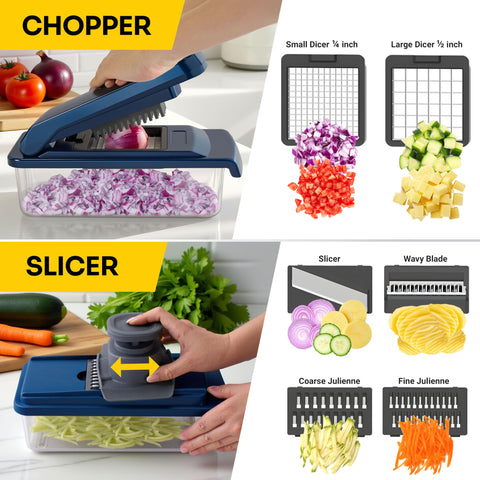 JANSKA UltraChop handheld spiralizer creating zucchini noodles for healthy meal options