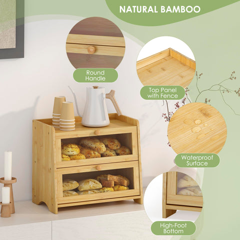 JANSNIMEN double layer interior open with loaves to maximize organized storage