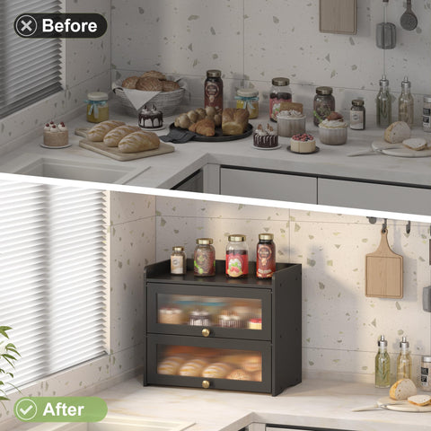 JANSNIMEN lifestyle on kitchen counter showing farmhouse style and organization benefit