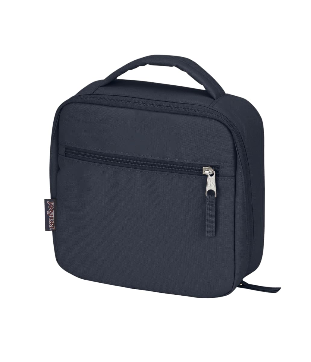 JanSport lunch break in a picnic setting with food inside for convenient outdoor dining benefit