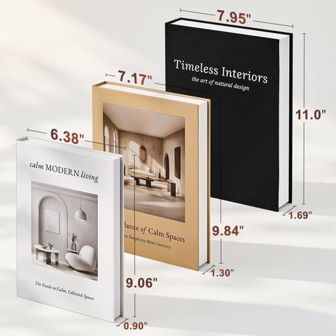 JARLINK open decorative book revealing hidden storage and neat organization