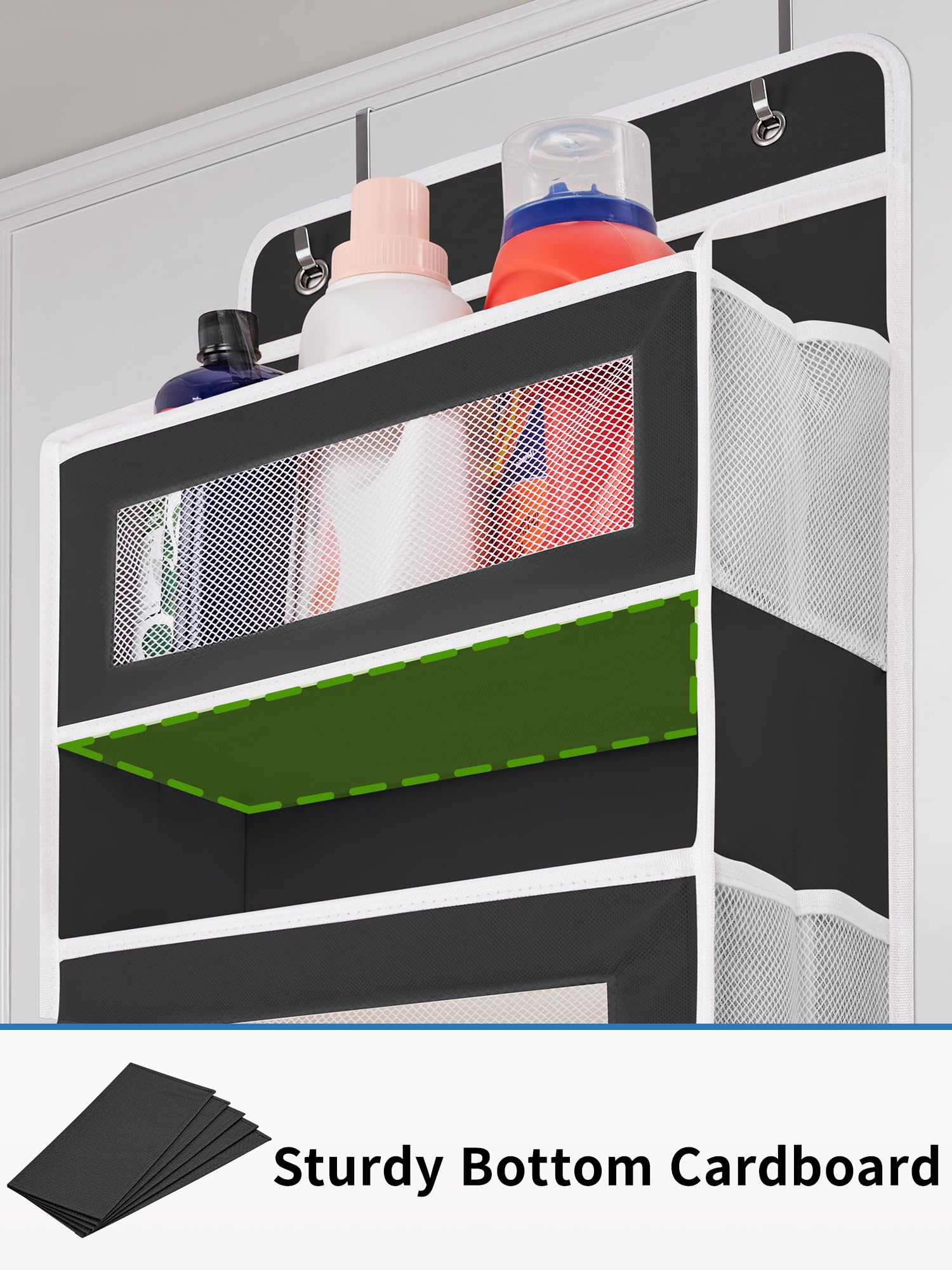 JARLINK packaging and included parts showing hooks and support cardboards for easy setup