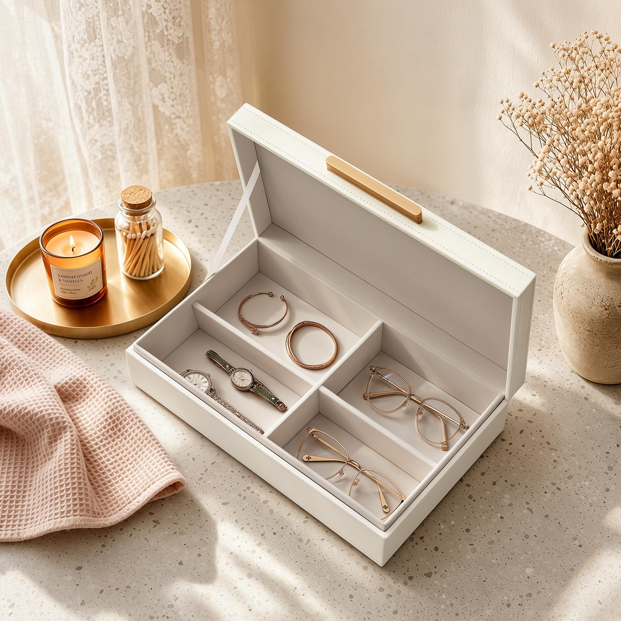 JARLINK box with removable divider showing customizable interior compartments