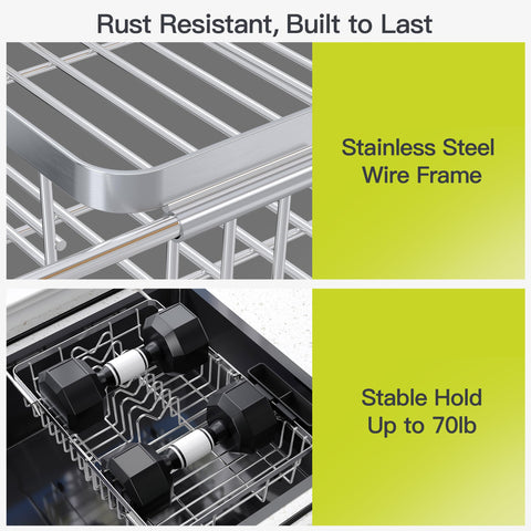 JASIWAY adjustable support bars extended to fit different sink depths