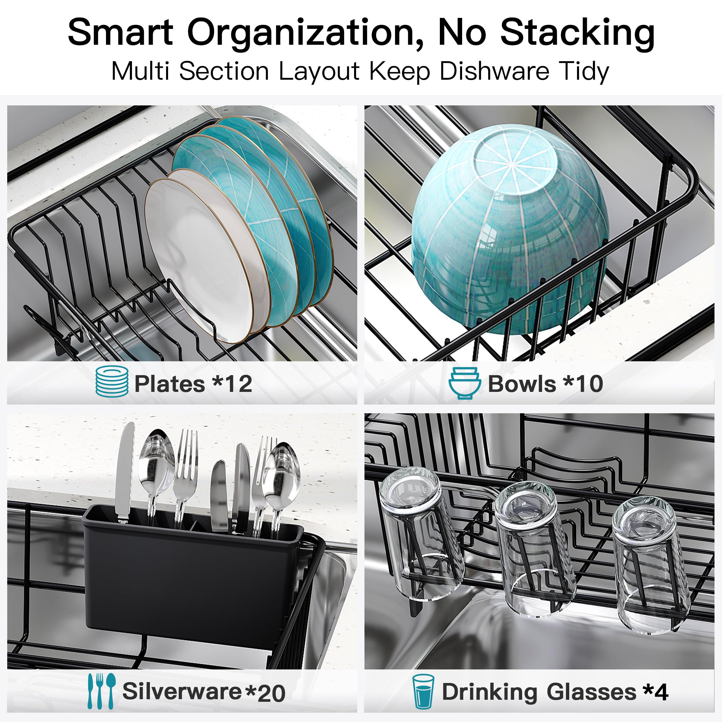 JASIWAY scale comparison showing compact drainer size and portability