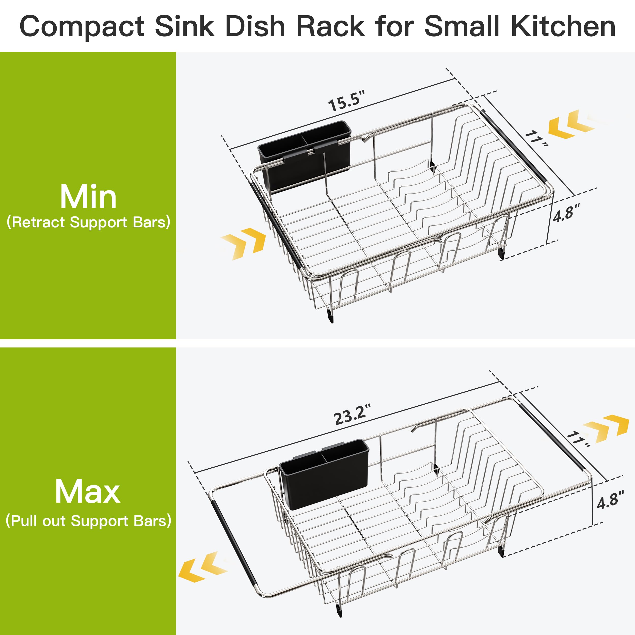 JASIWAY utensil holder with cups organized for quick access