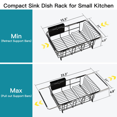 JASIWAY utensil holder and slots organize cutlery for faster drying