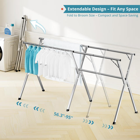 JAUREE close-up of thickened stainless steel frame highlighting durability and rust resistance