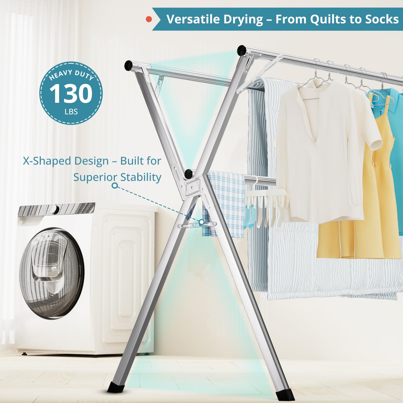JAUREE windproof hooks holding clothes securely to prevent slips outdoors