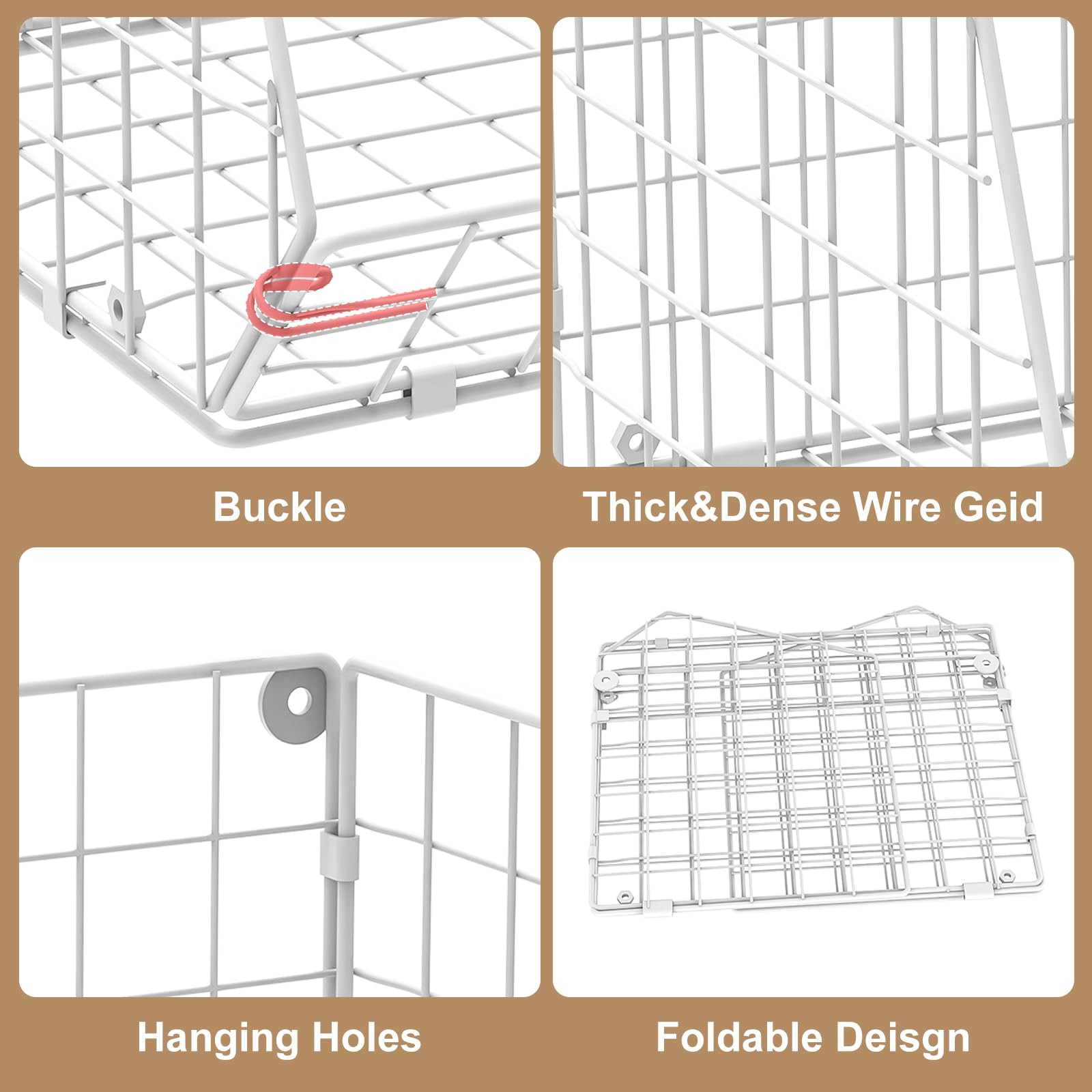 Jautokerdar wire pattern and white finish showing ventilated storage benefit