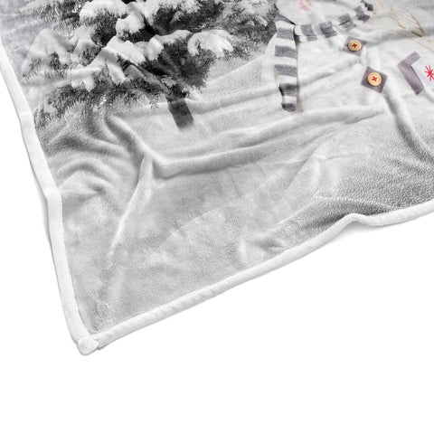 JAWO blanket on chair to show true 50x60 size and easy portability
