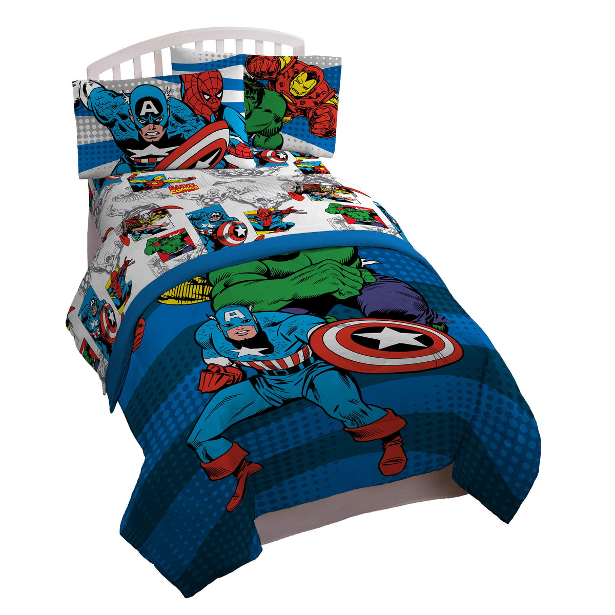 jay franco front packaging showing Avengers design and colorful benefit