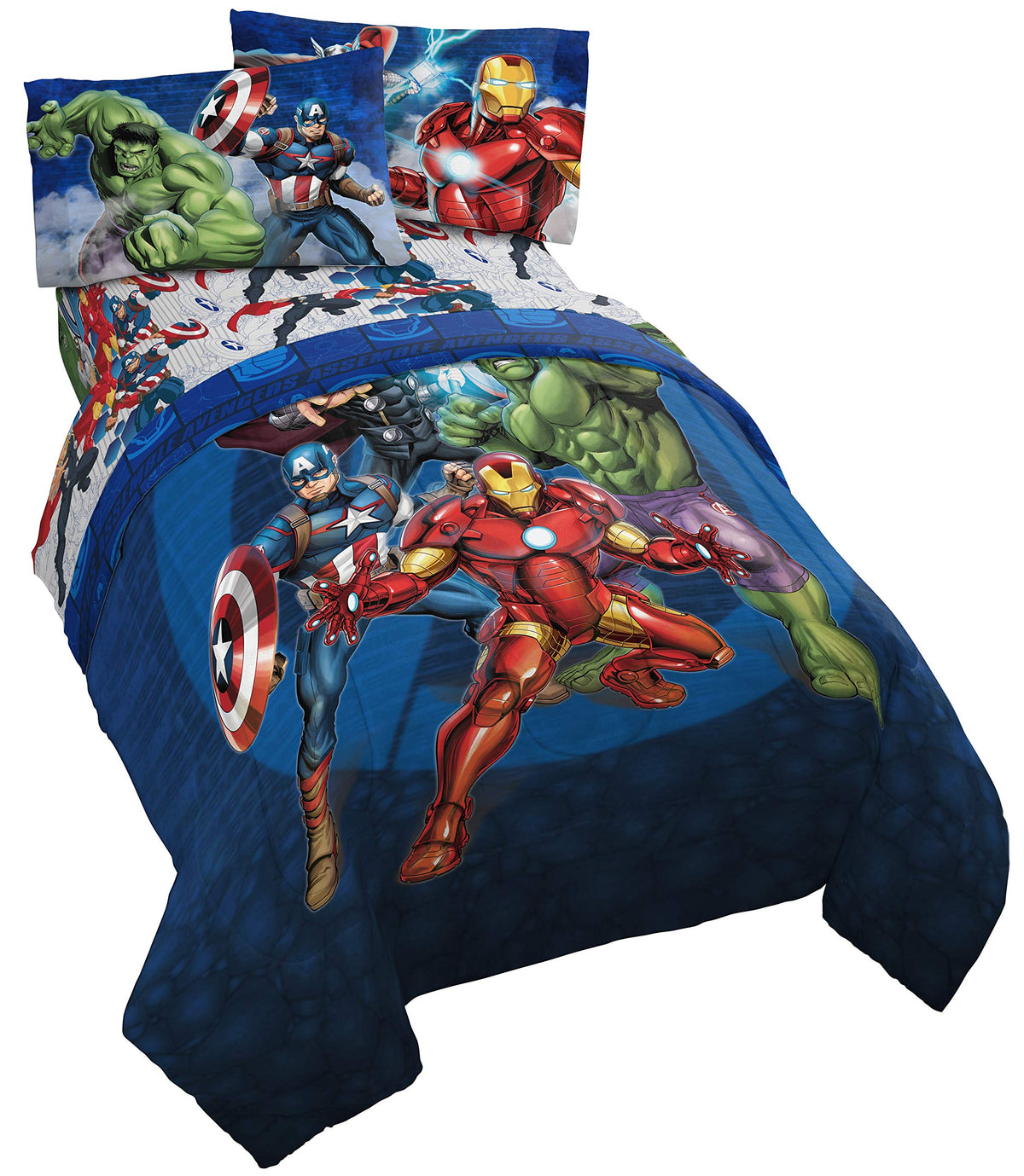 Jay Franco front packaging showing Avengers set and easy gifting