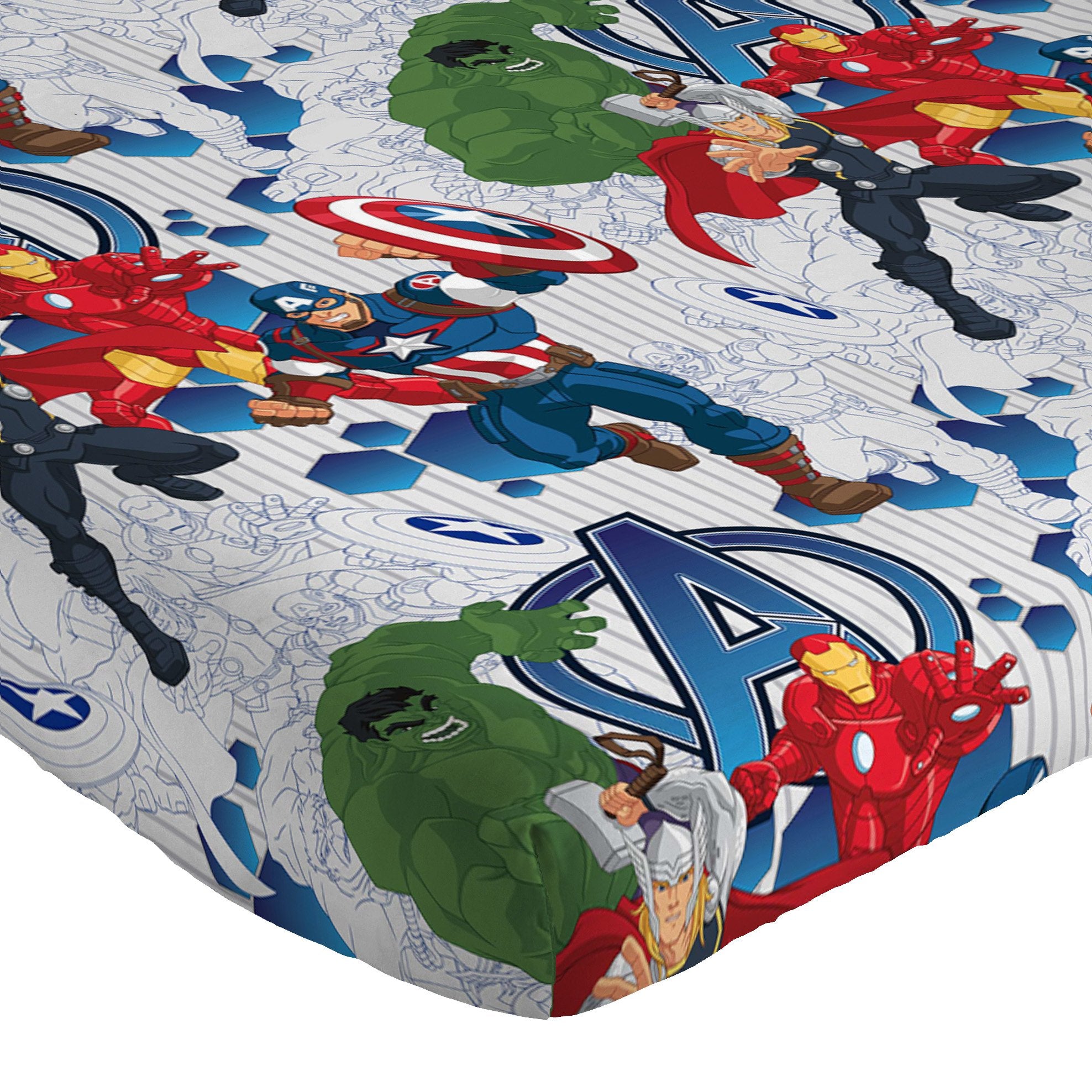 Jay Franco hero artwork featuring Avengers for bold bedroom appeal
