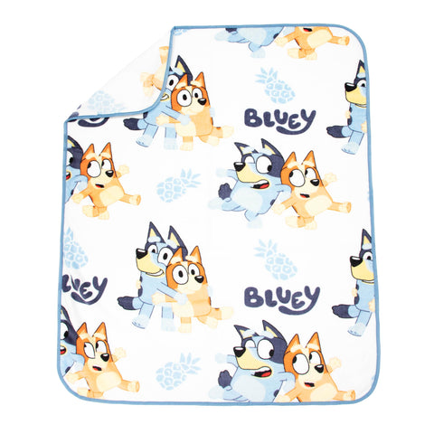 Jay Franco Bluey & Bingo set in a car seat showing travel convenience and child comfort