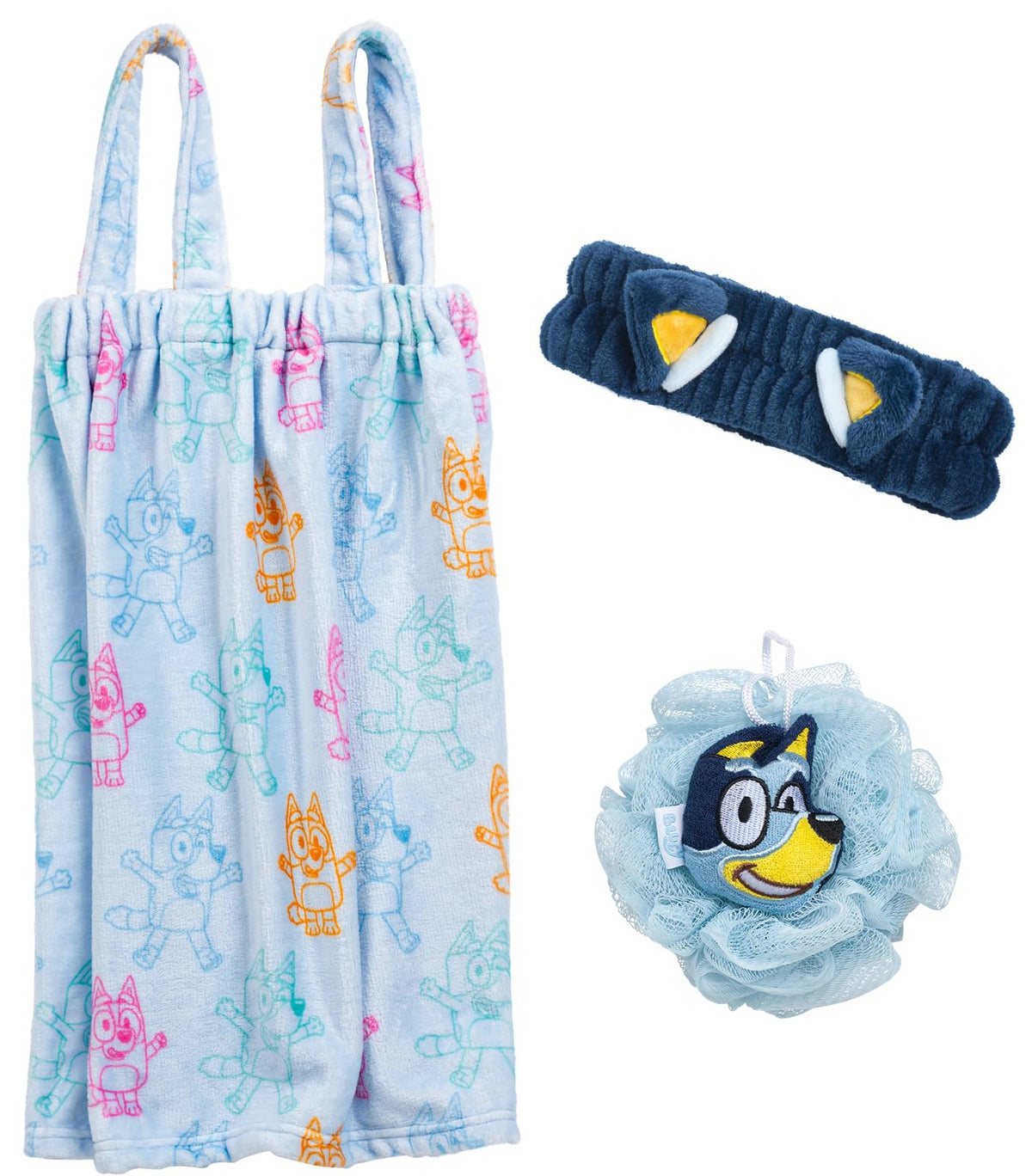 Jay Franco Bluey front packaging showing full spa set and cheerful design for gift-ready appeal
