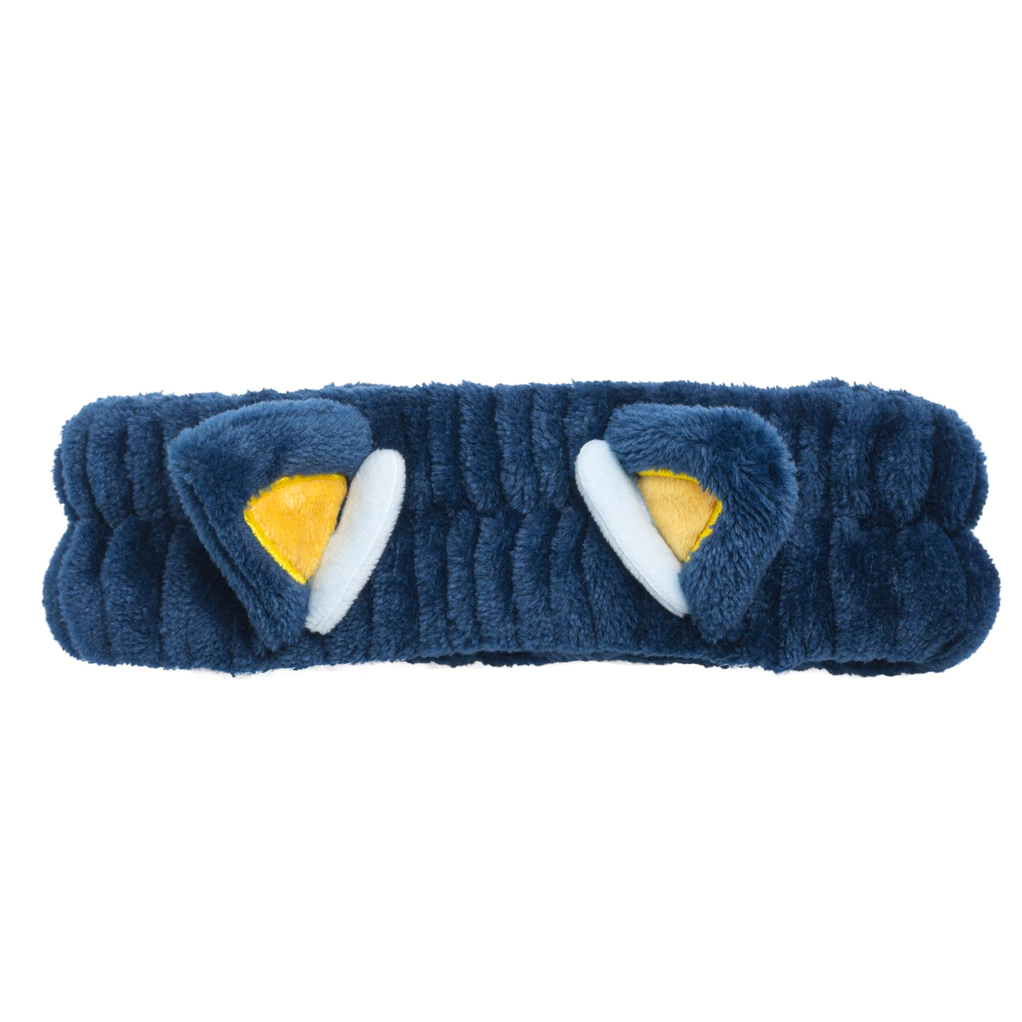 Jay Franco Bluey spa headband stretched to show elasticity and comfortable, secure fit