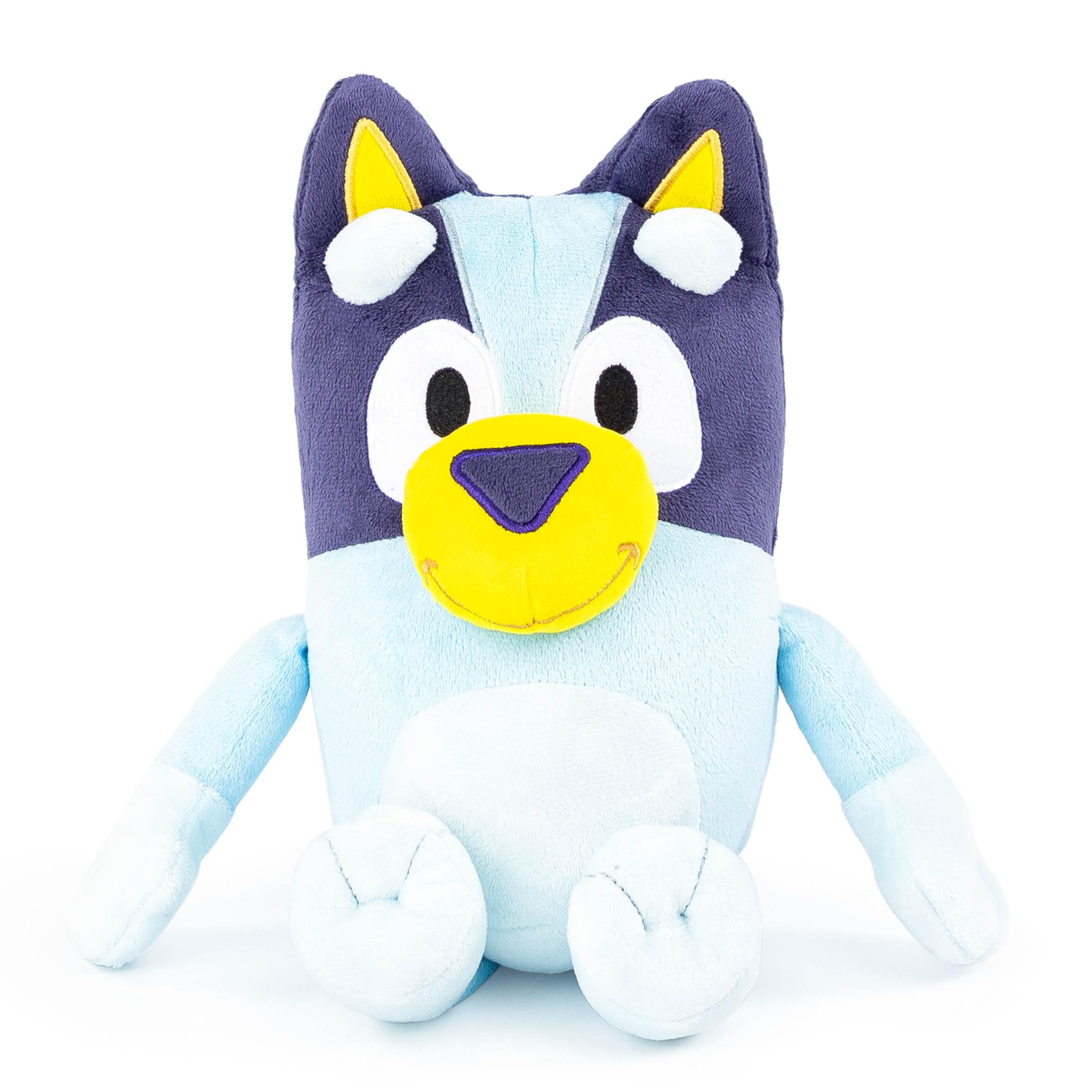 Jay Franco Bluey pillow held by child demonstrating easy-to-carry comfort