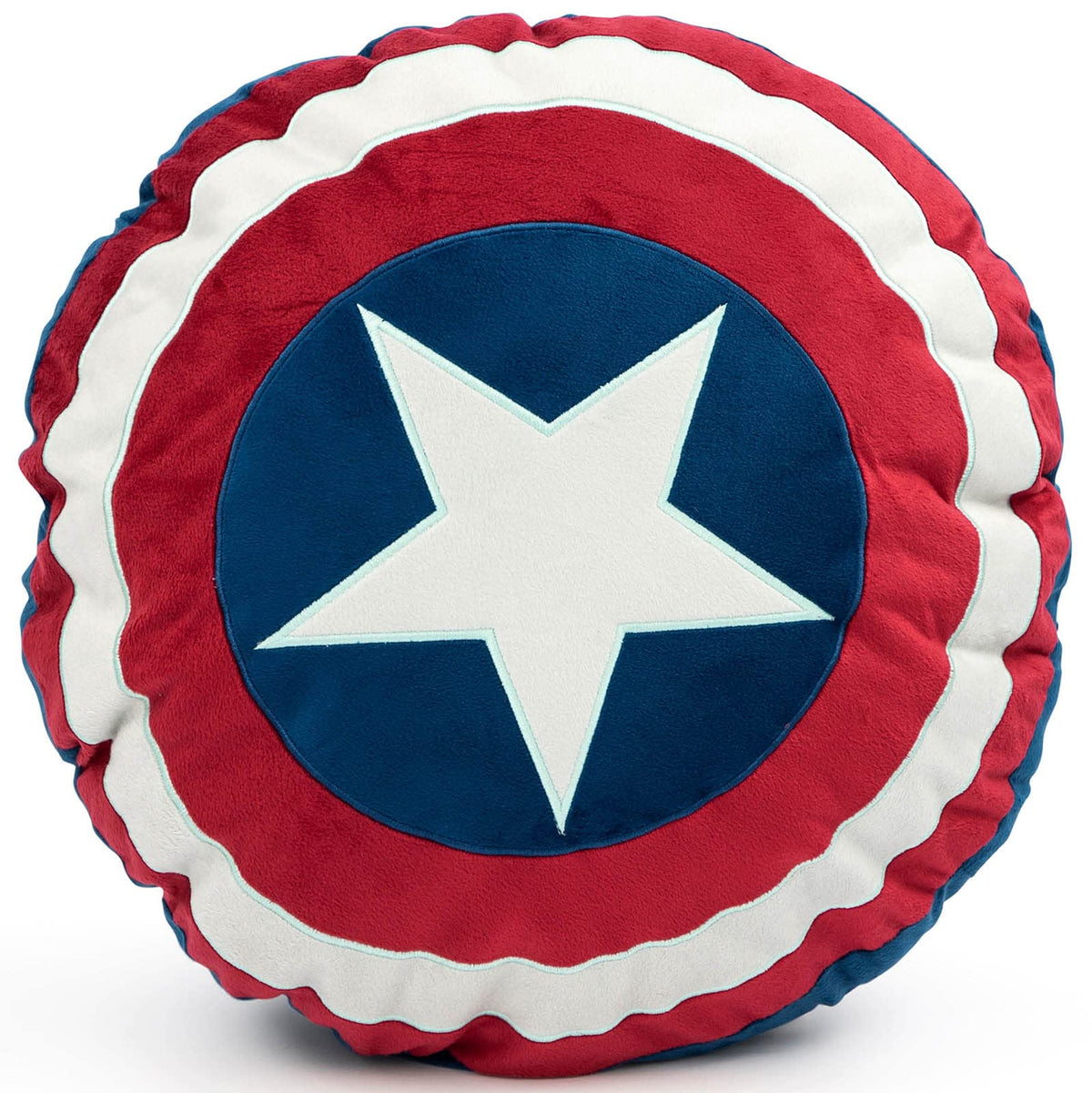 Jay Franco Captain America shield front view showing vibrant colors and playful design