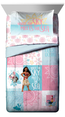 Jay Franco Moana folded fitted and flat sheets ready to change bedding quickly